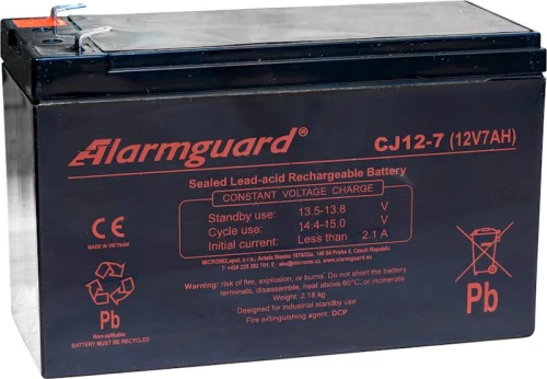 7Ah 12V Akumulator Alarmguard CJ12-7
