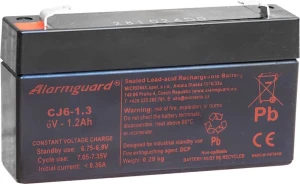 1,3Ah 6V Akumulator Alarmguard CJ6-1,3