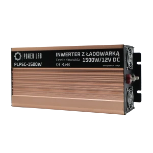 1500W Przetwornica Power LAB DC-AC czysty sinus z ładowarką