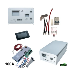 Obudowa do magazynu pozioma 15kWh+BMS 100A+LCD+Zestaw poł. M6