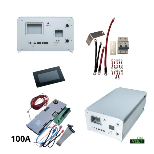 Obudowa do magazynu pozioma 15kWh+BMS 150A+LCD+Zestaw poł. M6