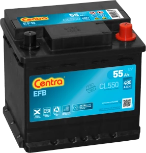  55Ah 12V Akumulator CENTRA EFB CL550 START|STOP 